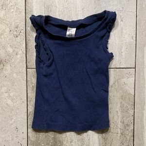 Carter's Navy Ribbed Girl's Sleeveless Tank